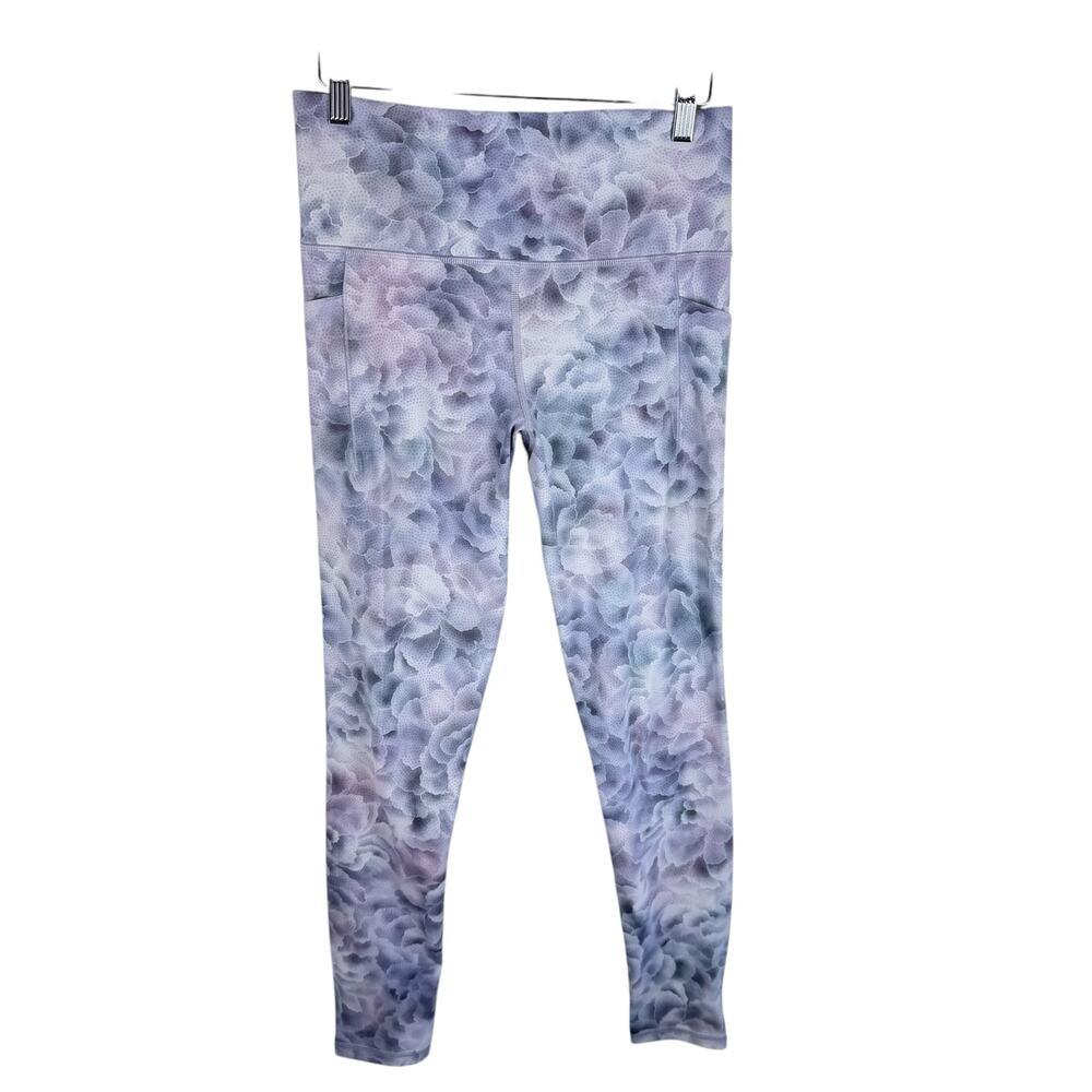 Athleta Salutation Stash Floral Skinny High Rise Leggings Size M Tall